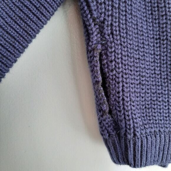 IVIVVA by Lululemon Cardigan Sweater w/ Hood Navy Kids Youth Sz 12 - Picture 4 of 12